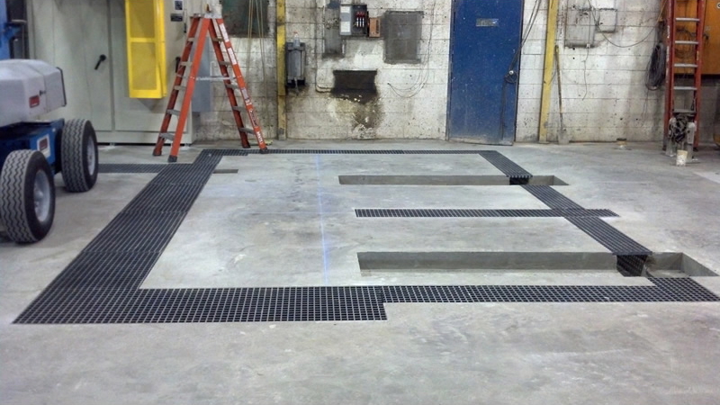 Drain grating installation
